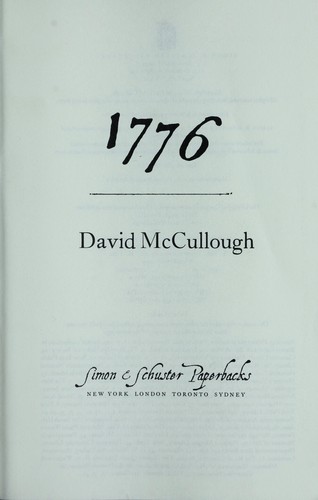 Cover of 1776 by David McCullough