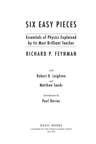 Cover of Six Easy Pieces by Richard Feynman
